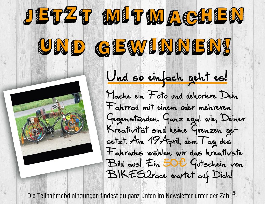 Fotogewinnspiel Zum Fahrradtag Am 19 April 2018 Bikes2race Blog